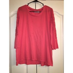 💕Coral Lace Tunic💕